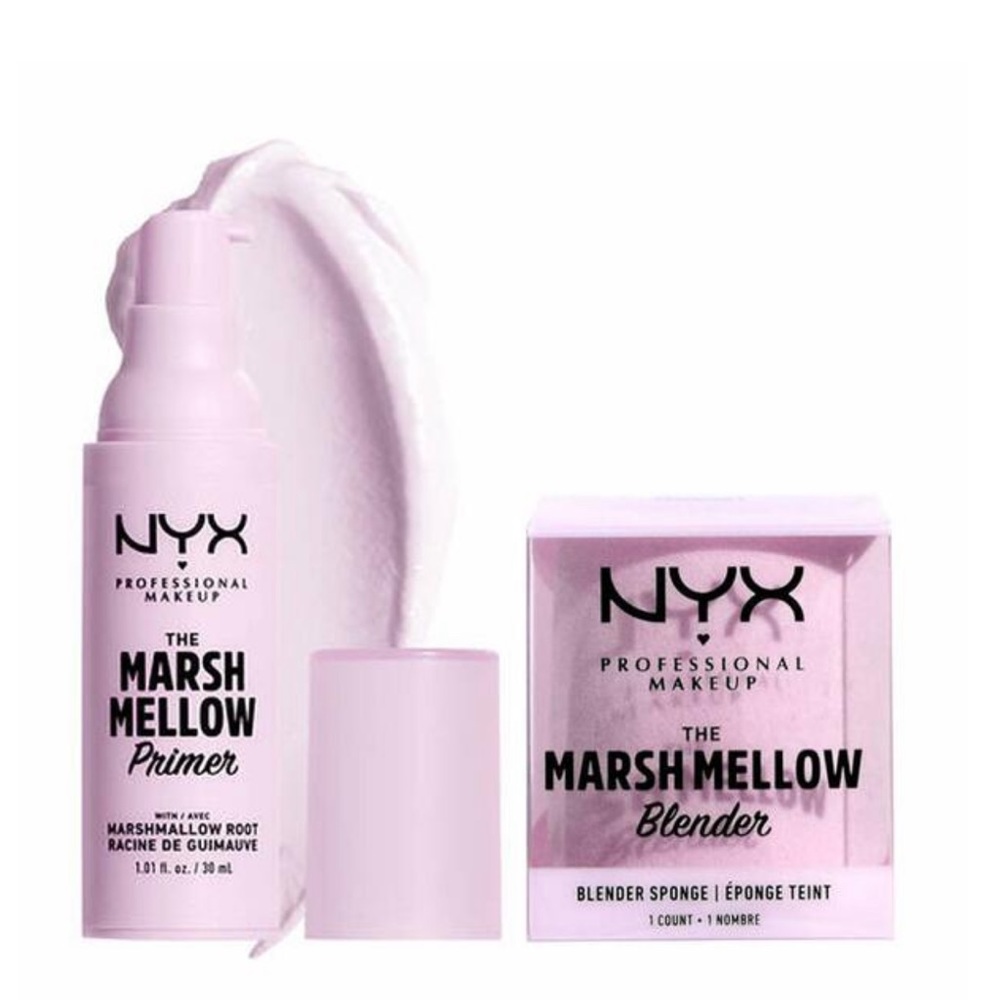 NWT- NYX The Marshmellow Primer WITH Marshmellow Blender- Instagram/TikTok